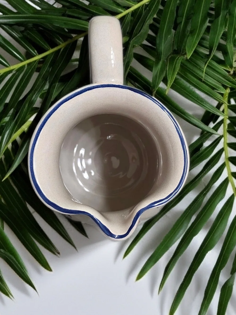 Vintage Deruta Italy Hand-Painted Blue Michela Ceramic Pitcher